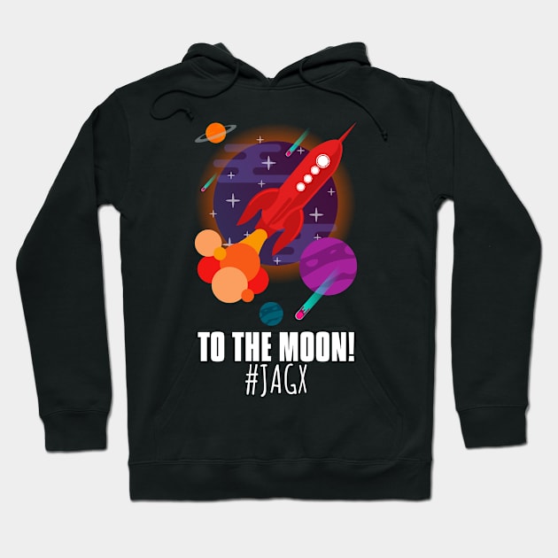 To the moon JAGX Hoodie by A Reel Keeper